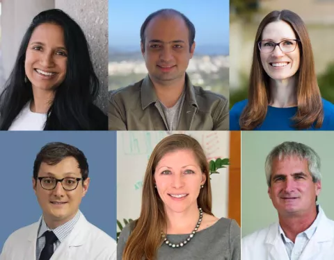 mosaic compilation of several smiling scientists individually photographed at their home institutes